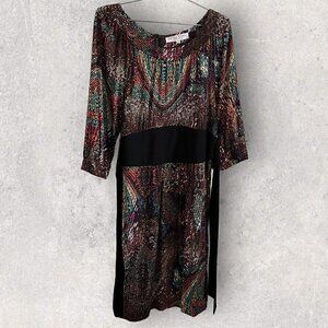 Trina Turk Multicolor Patterned Midi Dress